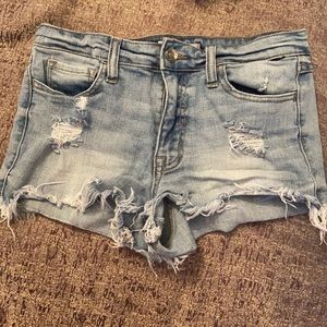 light blue Jean shorts
